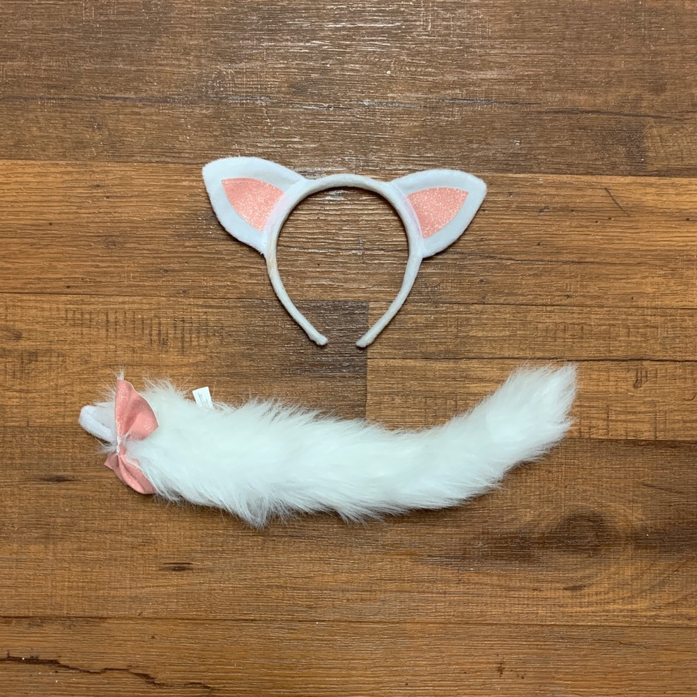 Cat costume ears and tail
